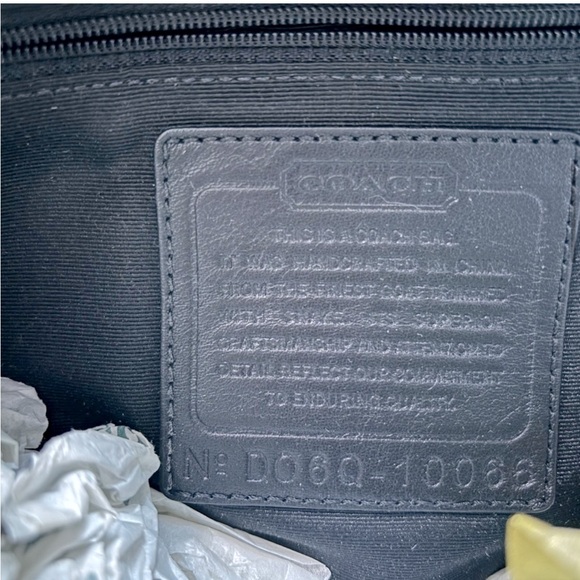 Coach Pewter Pebble Leather Shoulder Bag - Picture 4 of 5